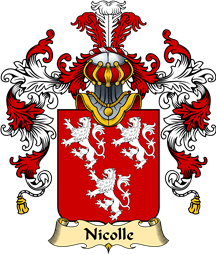 French Family Coat of Arms (v.25) Nicolle