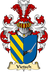 v.23 Coat of Family Arms from Germany for Vietsch