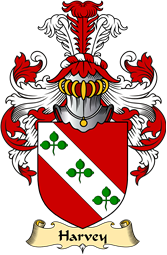 English Coat of Arms (v.23) for the family Harvey or Hervey