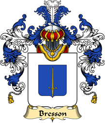 French Family Coat of Arms (v.25) Bresson