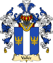French Family Coat of Arms (v.25) Vallée