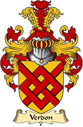 English Coat of Arms (v.23) for the family Verdon