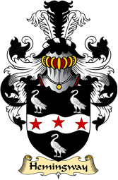 English Coat of Arms (v.23) for the family Hemingway