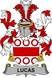 Irish Coat of Arms for Lucas or Luke