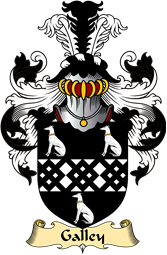 English Coat of Arms (v.23) for the family Gallay or Galley