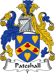 English Coat of Arms for the family Pateshall