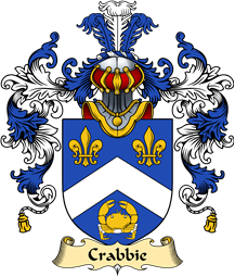 Scottish Family Coat of Arms (v.25) Crab or Crabbie