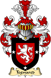 Welsh Family Coat of Arms (v.23) for Tegwared (Y BAISWEN)