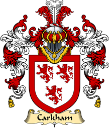 Irish Family Coat of Arms (v.25a) Carkham