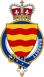 Families of Britain Coat of Arms Badge for: Bassett (England)