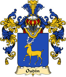 French Family Coat of Arms (v.25) Odin or Oudin