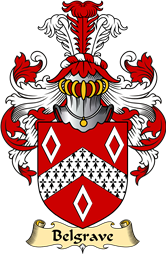 English Coat of Arms (v.23) for the family Belgrave