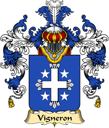 French Family Coat of Arms (v.25) Vigneron