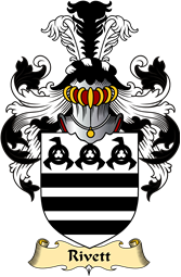 English Coat of Arms (v.23) for the family Rivett or Riffett