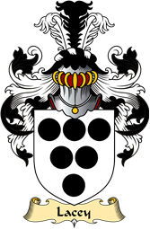 English Coat of Arms (v.23) for the family Lacy or Lacey