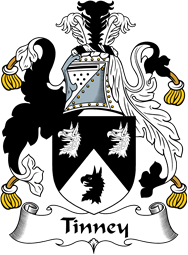 English Coat of Arms for the family Tinney