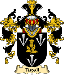 Irish Family Coat of Arms (v.25a) Tisdall
