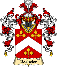French Family Coat of Arms (v.25) Bacheler or Bachelier