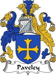 English Coat of Arms for the family Paveley