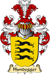 v.23 Coat of Family Arms from Germany for Hundegger