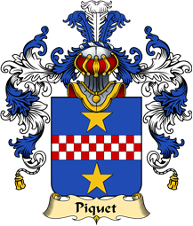 French Family Coat of Arms (v.25) Piquet