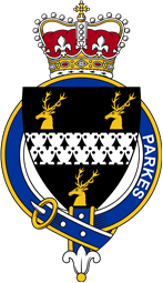 Families of Britain Coat of Arms Badge for: Parkes (England)