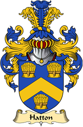 English Coat of Arms (v.23) for the family Hatton