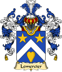 French Family Coat of Arms (v.25) Lemercier (Mercier le)