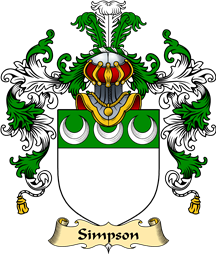 Scottish Family Coat of Arms (v.25) Simpson