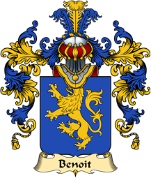 French Family Coat of Arms (v.25) Benoit