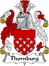 English Coat of Arms for the family Thornburg (h)