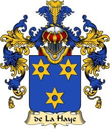French Family Coat of Arms (v.25) Haye ( de la) II