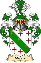 English Coat of Arms (v.23) for the family Weare