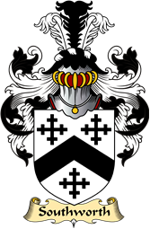 English Coat of Arms (v.23) for the family Southworth