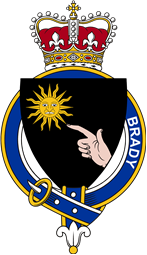 Families of Britain Coat of Arms Badge for: Brady (Ireland)