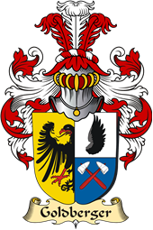 v.23 Coat of Family Arms from Germany for Goldberger