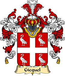 French Family Coat of Arms (v.25) Gicquel