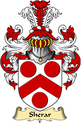 English Coat of Arms (v.23) for the family Sherar or Sherard