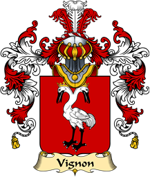 French Family Coat of Arms (v.25) Vignon