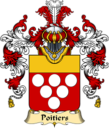 French Family Coat of Arms (v.25) Poitier (s)