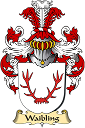 v.23 Coat of Family Arms from Germany for Waibling