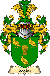 English Coat of Arms (v.23) for the family Saxby