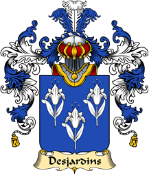 French Family Coat of Arms (v.25) Desjardins