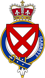 Families of Britain Coat of Arms Badge for: Garrett (Ireland)