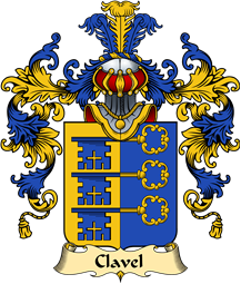 French Family Coat of Arms (v.25) Clavel