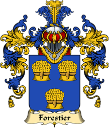 French Family Coat of Arms (v.25) Forestier