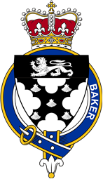 Families of Britain Coat of Arms Badge for: Baker (England)