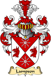 English Coat of Arms (v.23) for the family Lampson