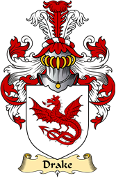 English Coat of Arms (v.23) for the family Drake