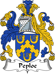 English Coat of Arms for the family Peploe